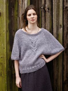 : Пуловер из толстой пряжи (вязание спицами)