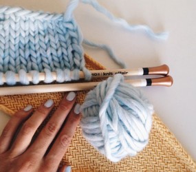 herringbone stitch knitting needle - knit affair