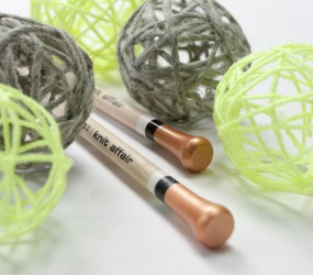 knitting needles straight gold color Easter - knit affair