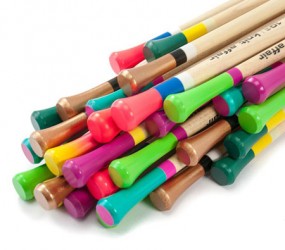Knitting needles straight, colorful - knit affair